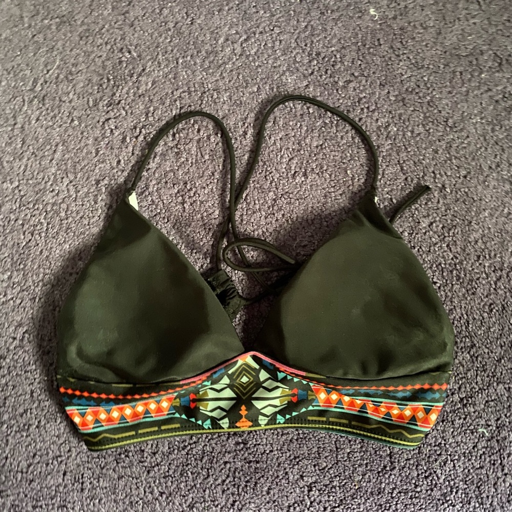 black bikini top
